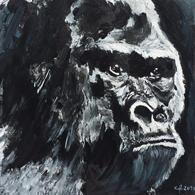 Christophe bicharel gorille peinture